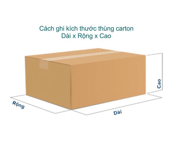 Qui cách thùng (hay còn gọi là kích thước thùng)